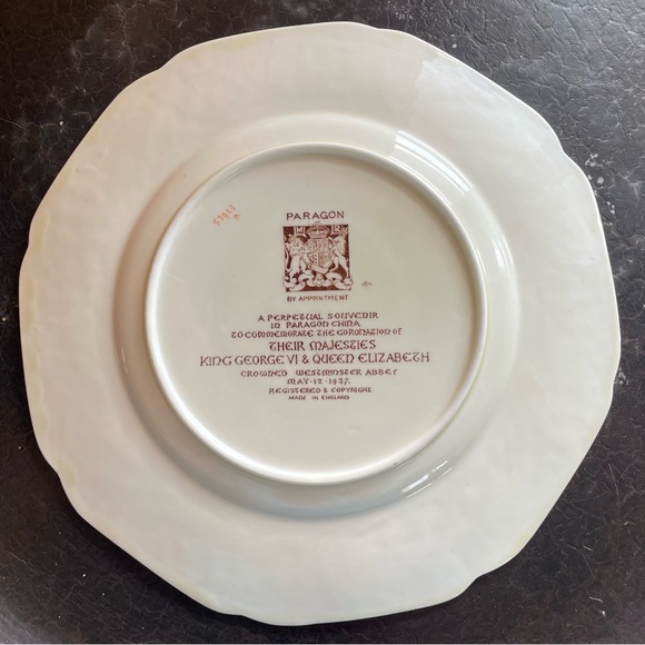 King George VIII 1937 Paragon Coronation Plate - Picture 7 of 7